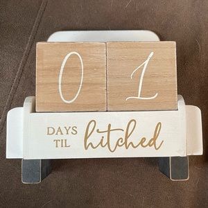 ⭐️3/$25⭐️ Wedding Planning Countdown Calendar Block Sign